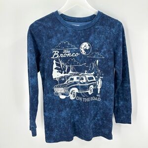 Ford Bronco Tshirt Boys Sz 12 Blue Graphic Long Sleeve by Carters Crewneck Tee